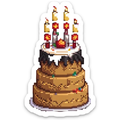 dangao Chinese birthday cake sticker