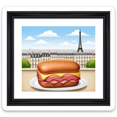 SPAM MEAT PARIS art gallery landscape  sticker