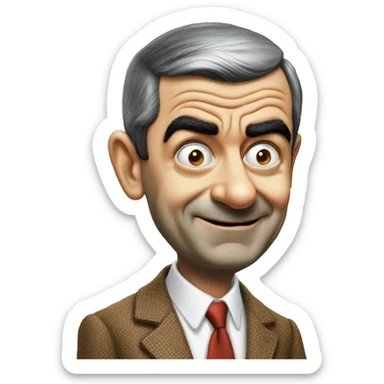 Mr bean sticker