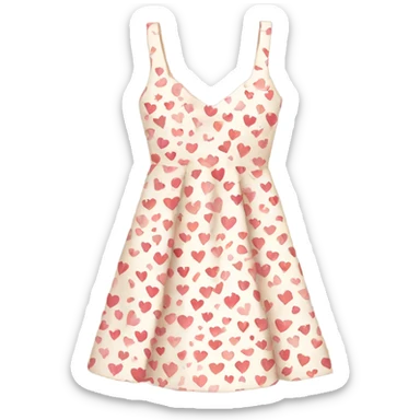 dress with a heart pattern sticker