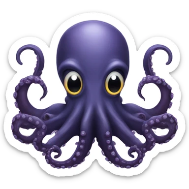 Gothic octopus sticker