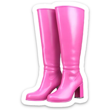 Pink Gogo boots sticker