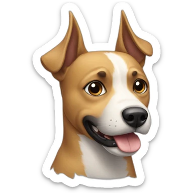 Perro esquiando sticker