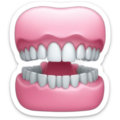 Dental floss sticker