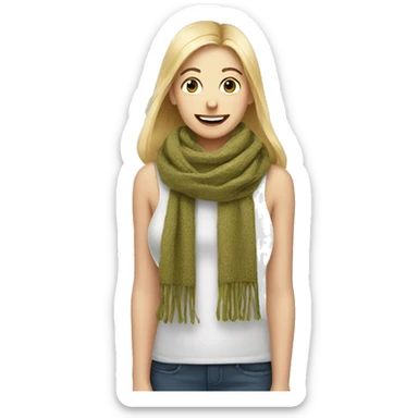 Scarf sticker