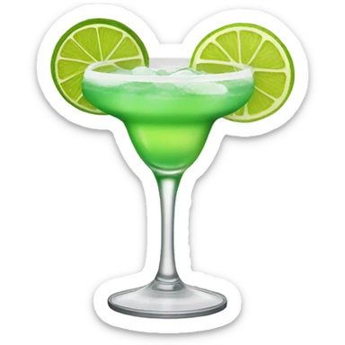 cocktail in a margarita glad sticker