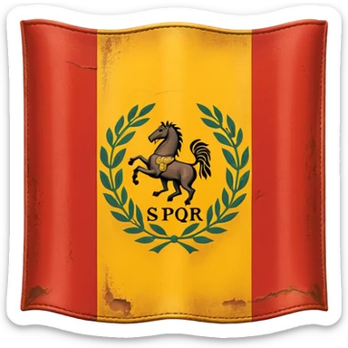 rome flag sticker