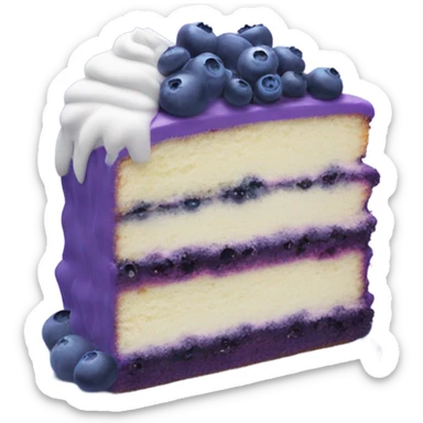 Blueberry  cake sticker
