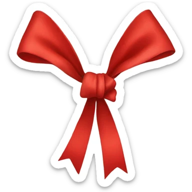 Red bow sticker