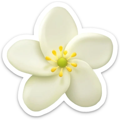 Jasmine flower sticker