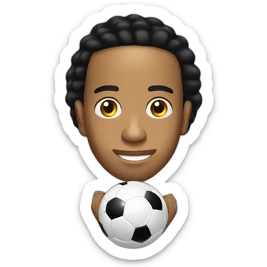 Ronaldinho con un balón  sticker