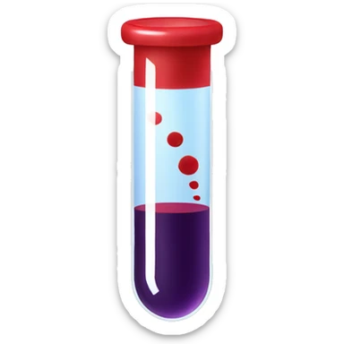 blood test tube sticker