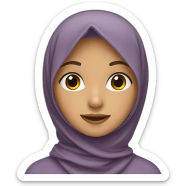 a girl in hijab sticker