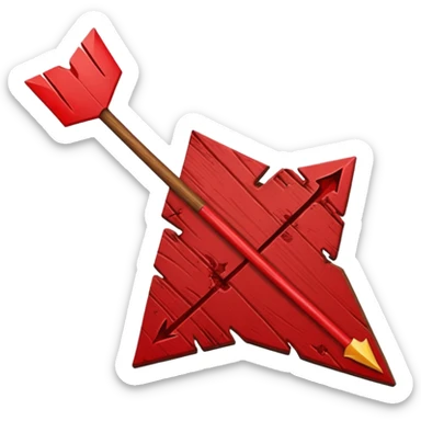 bleeding arrow sticker