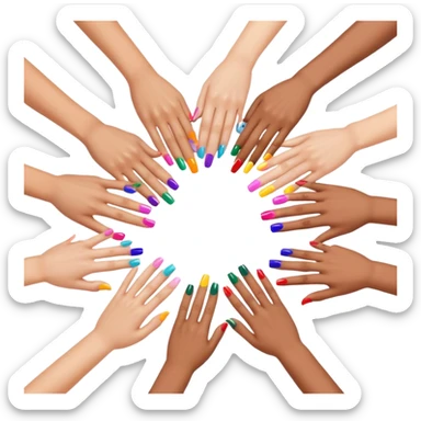 Nail artists sticker