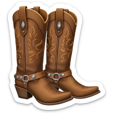 cowgirl boots asthetic sticker