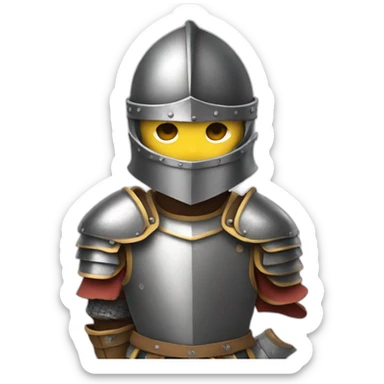 A Knight with armure sticker