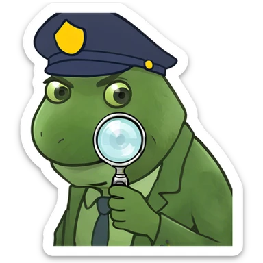 Face knowing someone is lying sticker