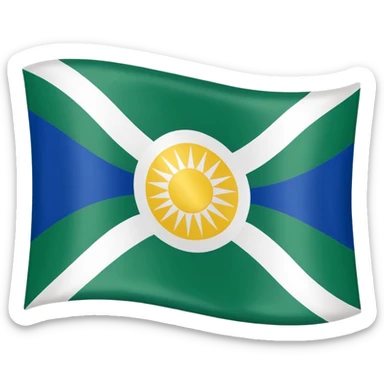Faça uma bandeira do estado de Rondônia  sticker