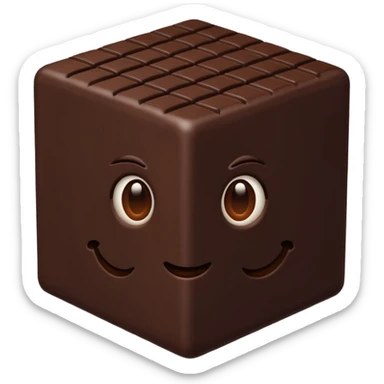 un réseau avec du chocolat relié  sticker