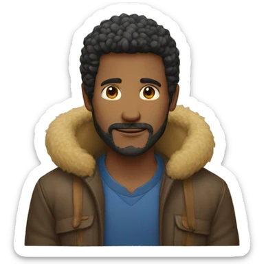 Homem sério e posturado e frio sticker