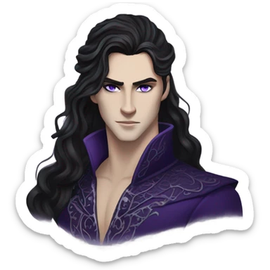 Rhysand and Feyre from ACOTAR in Court of Nightmares sticker