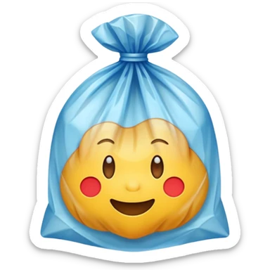 Translucent Plastic bag sticker