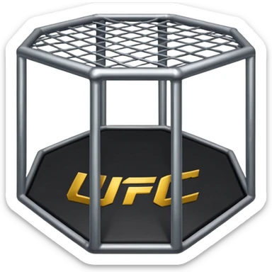 Create emoji the cage of ufc sticker