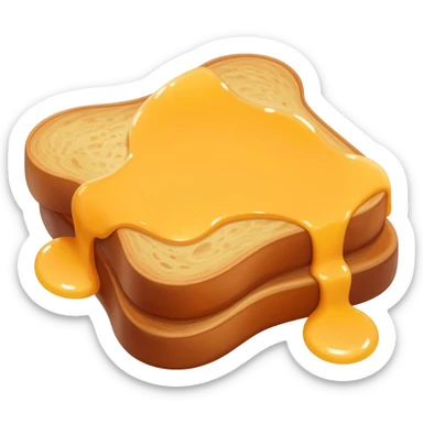 French toast with syrup sticker