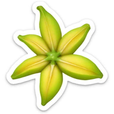 Star fruit sticker