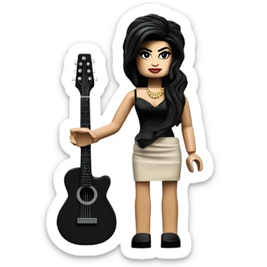 amy winehouse lego full body sticker