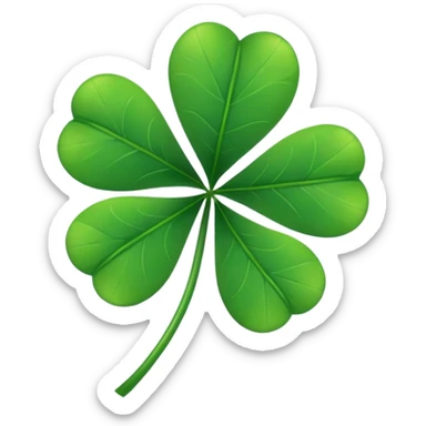 Five leaf clover sticker