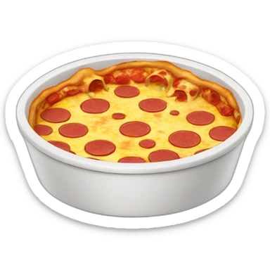 dog bowl with pizza inside sticker