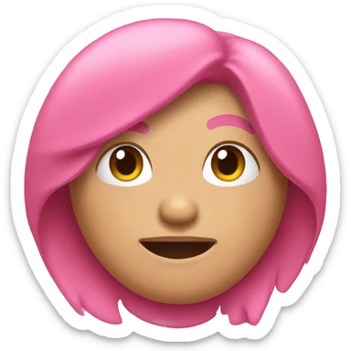 Pink soft moji sticker