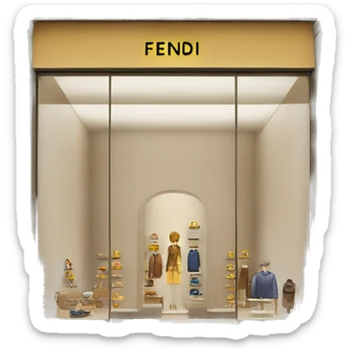 Fendi boutique sticker