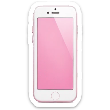 Pink iPhone sticker