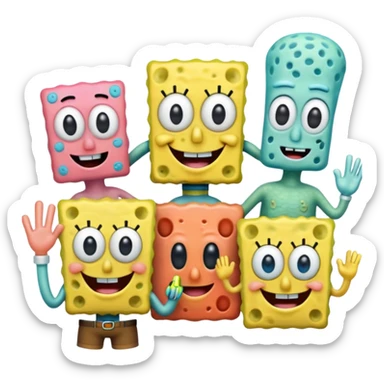 You want to make the emoji of SpongeBob and her friends real sticker