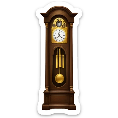 grandfather clock sticker
