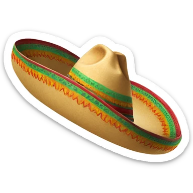 Mexican sombrero sticker
