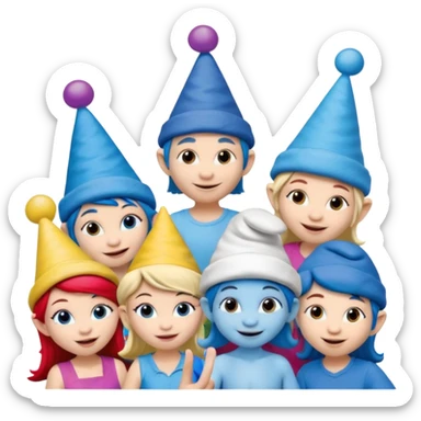 Smurf community tik tok fun sticker