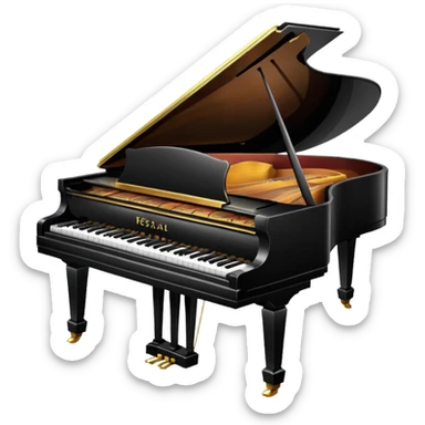 Piano recital sticker