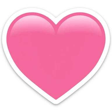 pink heart sticker