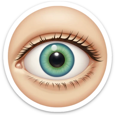 Blue and green eye with central heterochromia  sticker