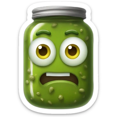 Pickles rick sticker