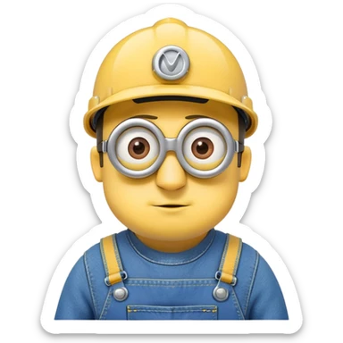 Minions necked sticker