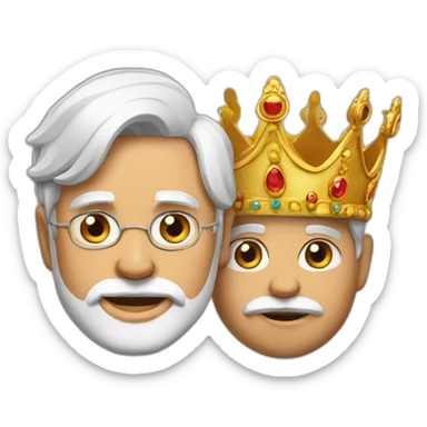 Modi Crowned sticker