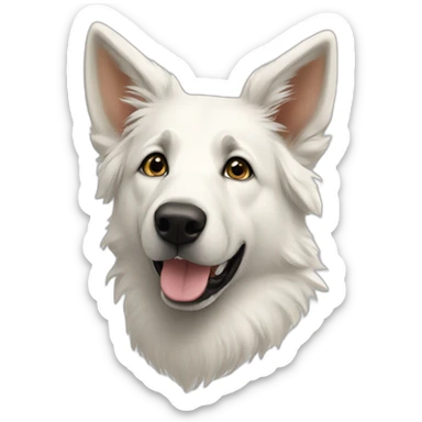 White shepherd sticker