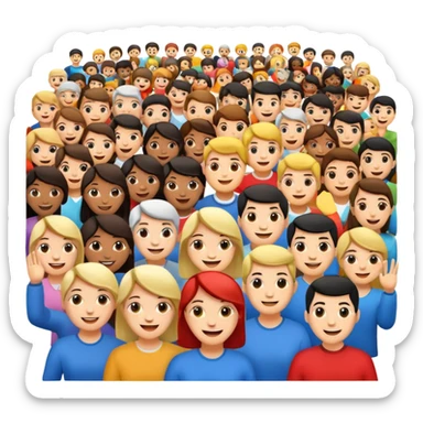 Audience large sticker