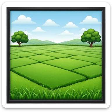 rectangulo de un distancia de metro cuadrado sticker