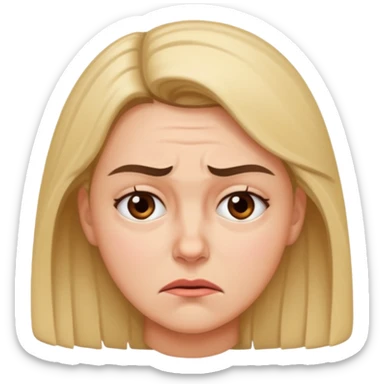 Una mujer estresada sticker